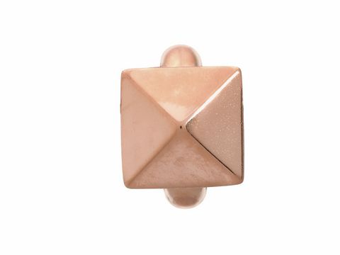 Roségoldener Charm in Form eines Quaders mit pyramidenförmigem Gipfel, geeignet für diverse Schmuckstücke und Teil der Endless Jennifer Lopez Kollektion.