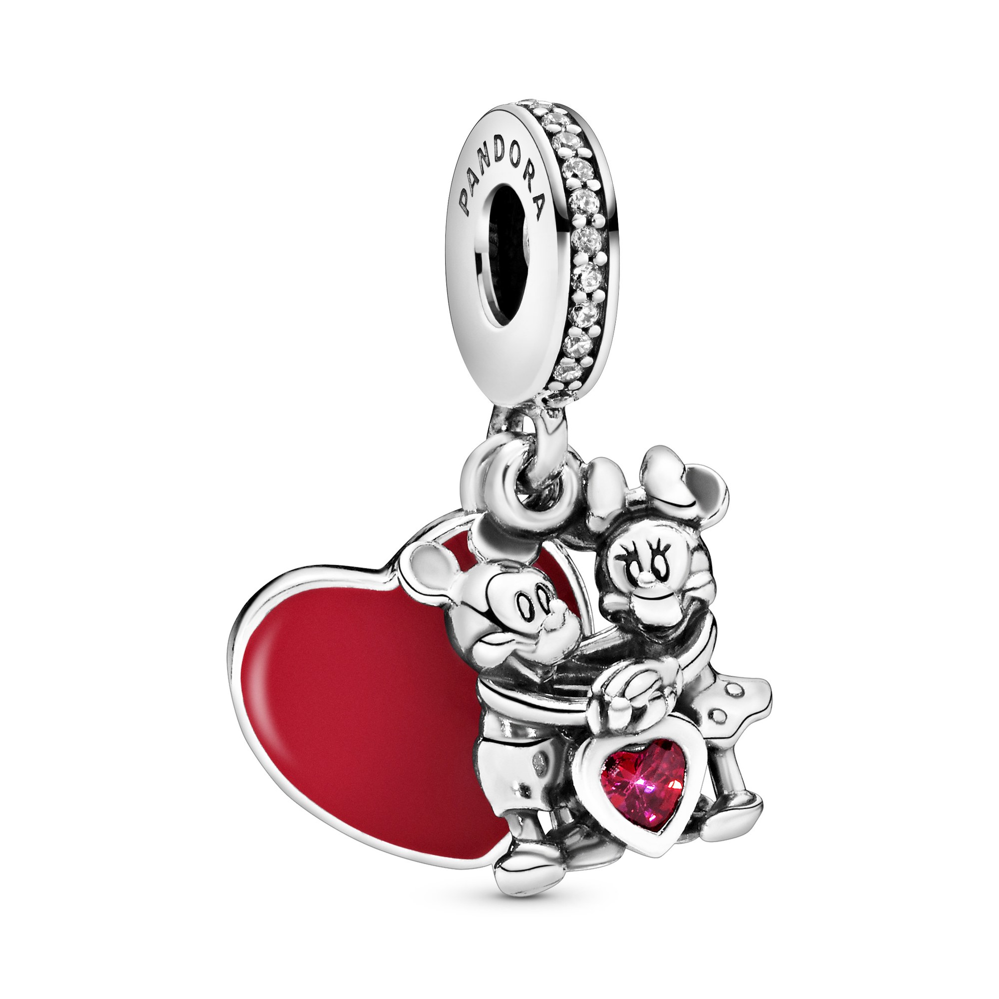 PANDORA Disney - Minnie & Mickey With Love - Charm - Silber + Zirkonia