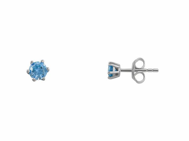 Xenox Sterling Silber Ohrringe XS6016 in multicolor, steinerne Verzierung in Hellblau, zeitloses Design, geeignet für jeden Anlass, Ohrschmuck von Xenox.