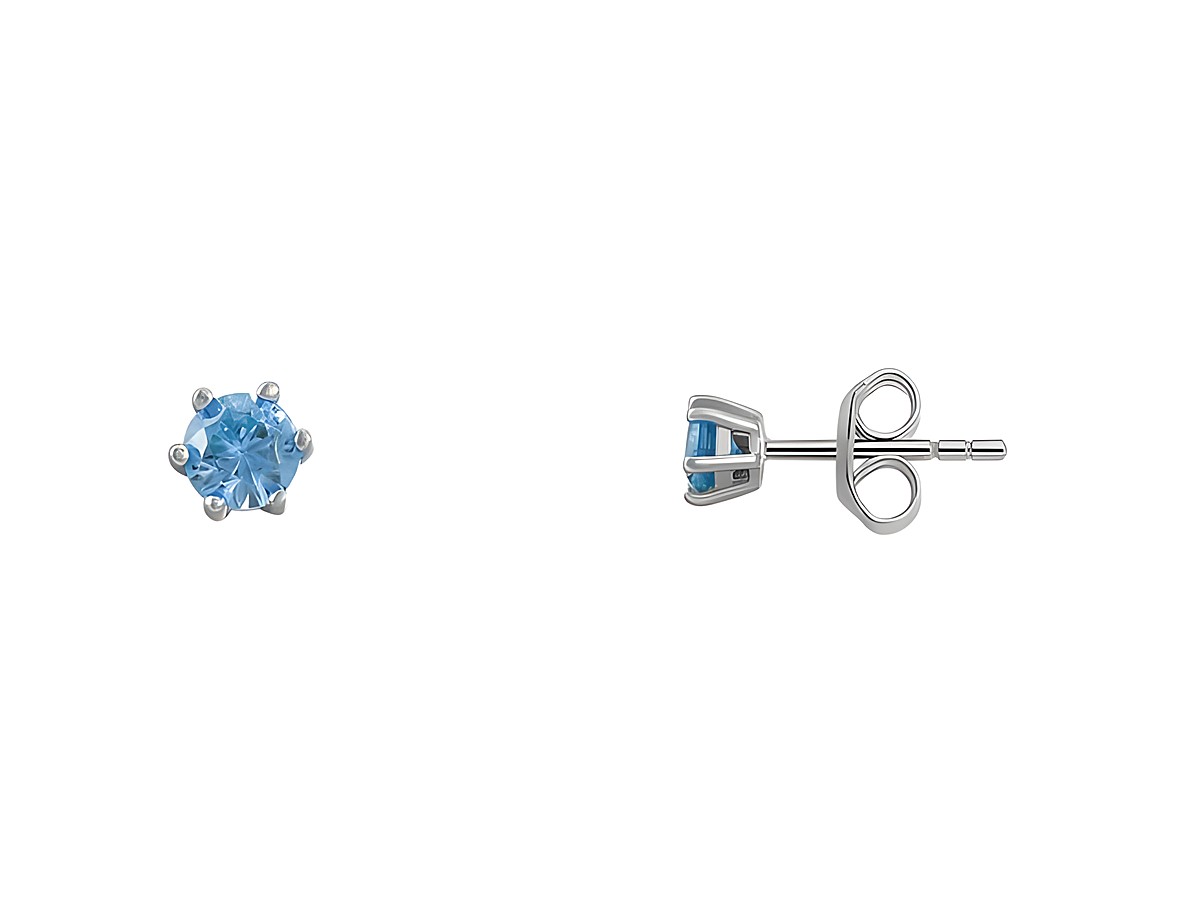 Xenox Sterling Silber Ohrringe XS6016 in multicolor, steinerne Verzierung in Hellblau, zeitloses Design, geeignet für jeden Anlass, Ohrschmuck von Xenox.