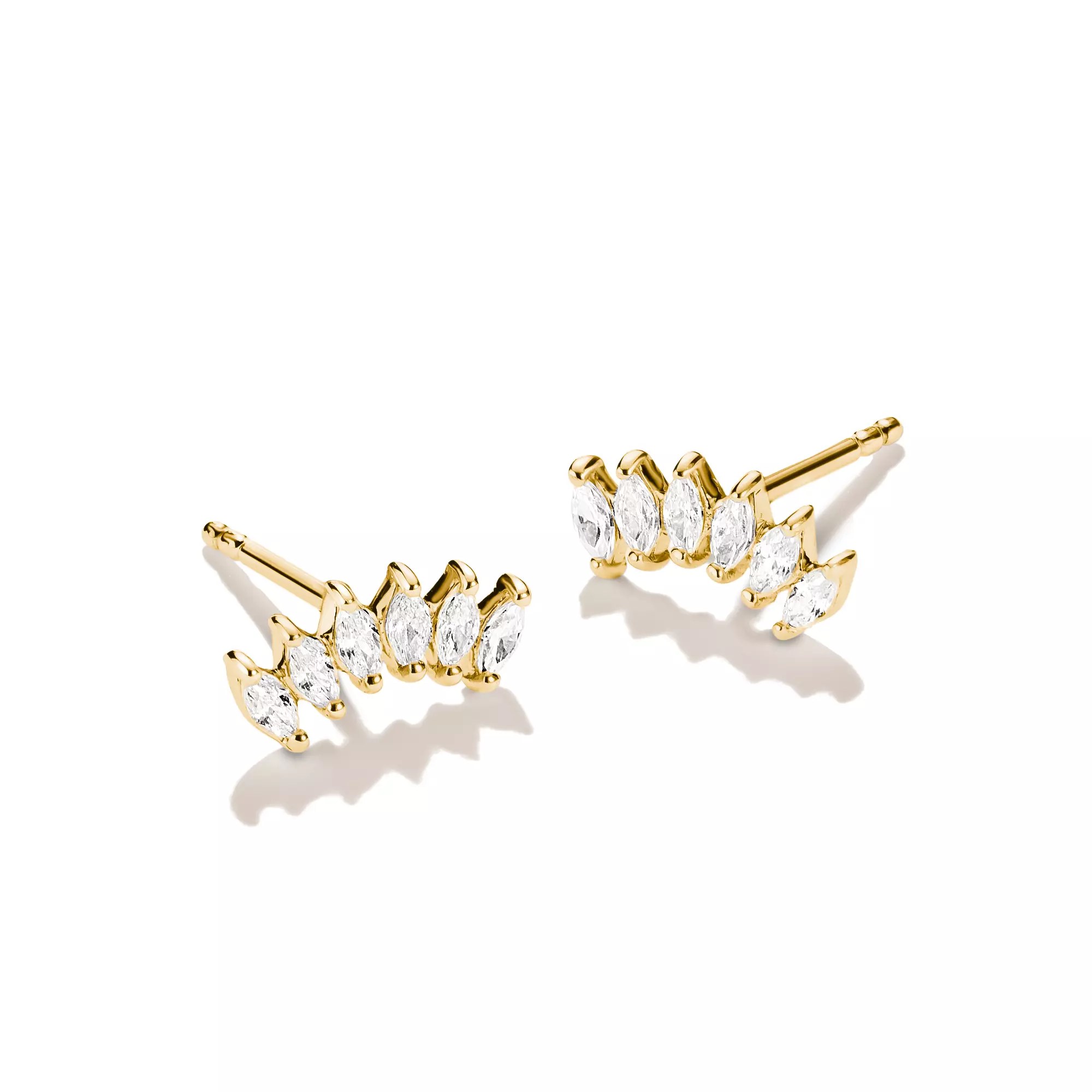 Thomas Sabo Ohrstecker mit weißem Zirkonia – vergoldet – 5,2 mm breit – Ansicht 3