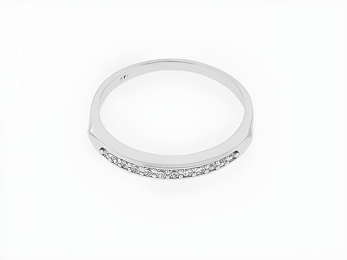 Silber rhodiniert Ring in Größe 56 mit dezentem Design und Zirkonia, hergestellt von Juwelier Harnisch. Ideal für eleganten Schmuck.