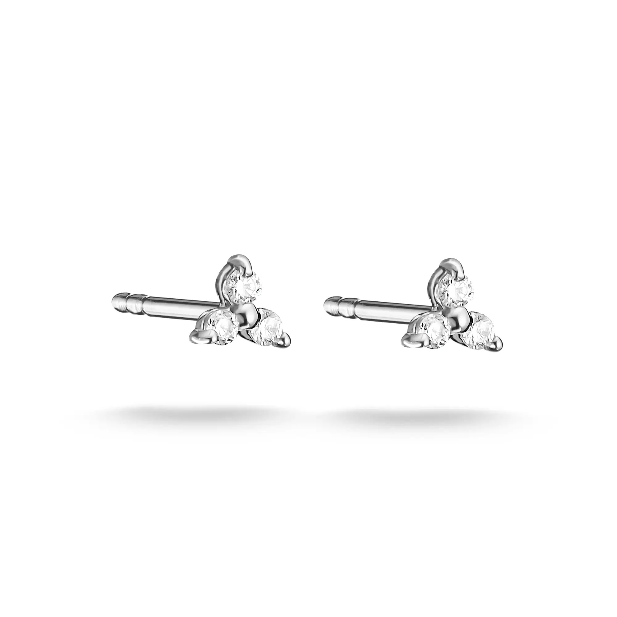 Thomas Sabo Ohrstecker mit weißem Zirkonia – Silber – 3,9 mm breit – Ansicht 2