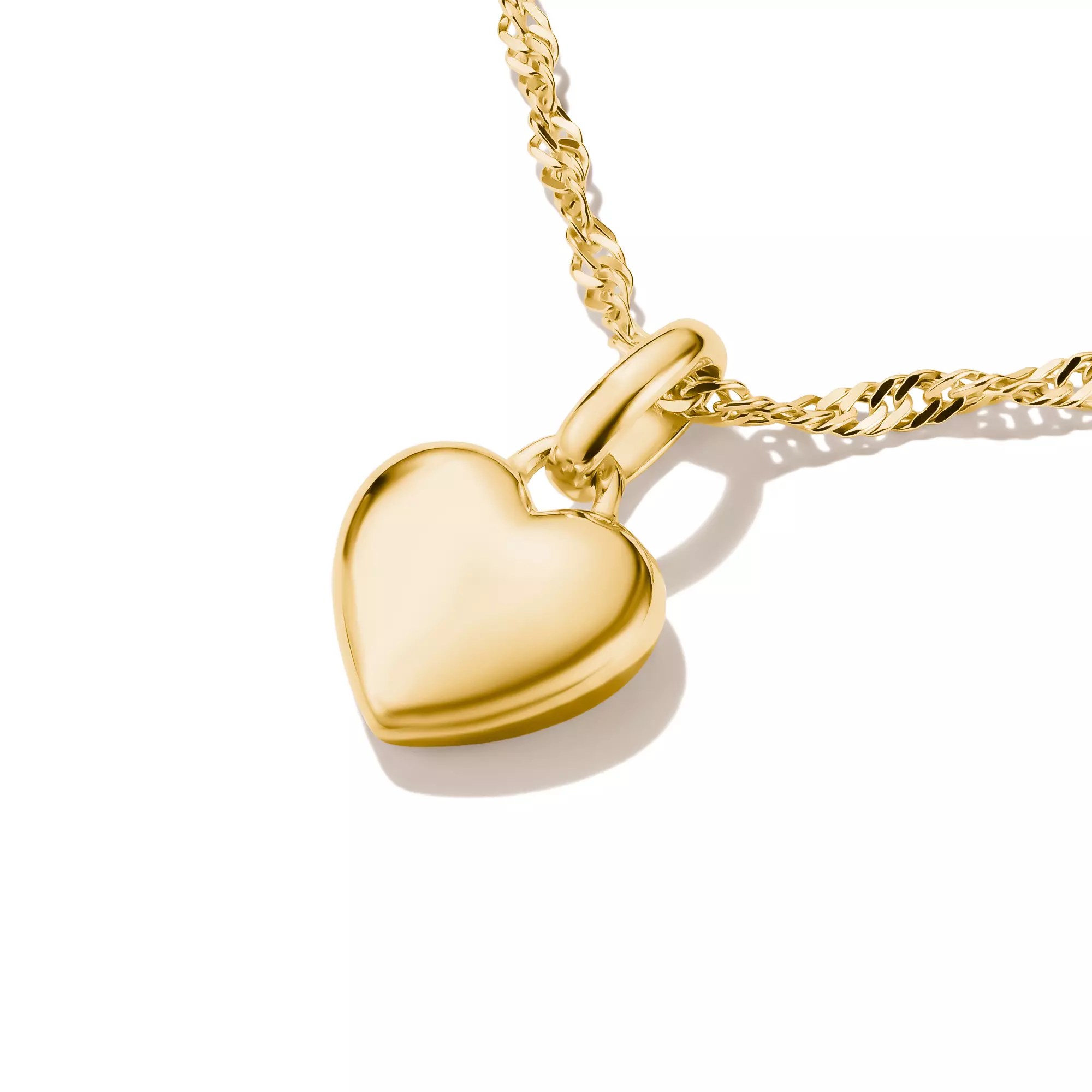 Thomas Sabo Connect - Charm Herz - 18k Gelbgold Vergoldung - Charm mit Öse – Ansicht 2