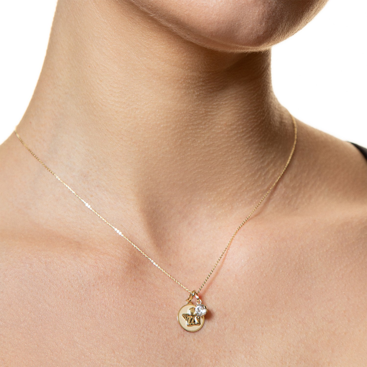 XENOX XG14K0034G - Gelbgold 585 Anhänger - poliert - Zirkonia – Ansicht 2