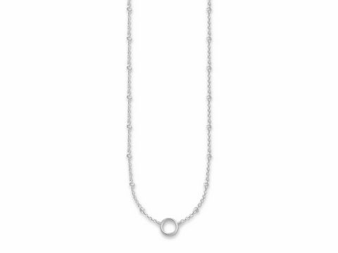 Kette von Thomas Sabo, Modell X0233-001-12-L45v, in Silber, verstellbare Längen von 40 bis 45 cm, mit Charm-Anhängern gestaltet, elegantes und zeitloses Design.