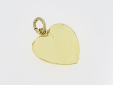Gold Anhänger in Herzform aus 585 Gold, romantisch und plastisch gestaltet, Hersteller Juwelier Harnisch, ideal als symbolisches Geschenk für besondere Anlässe.