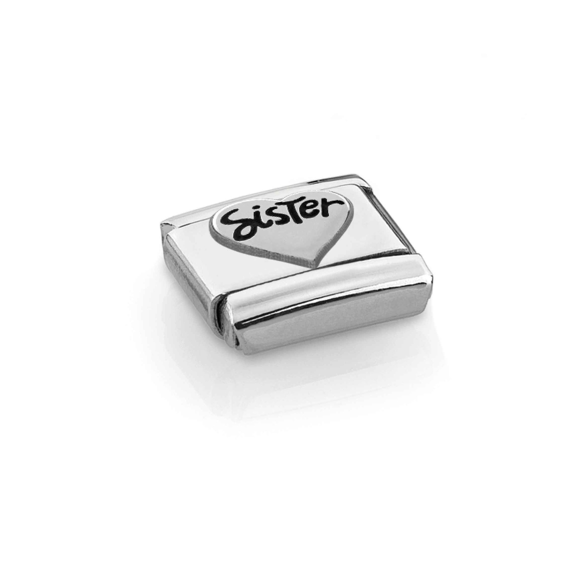 Nomination Composable Classic Charm Herz SISTER - Edelstahl, Sterling Silber – Ansicht 4