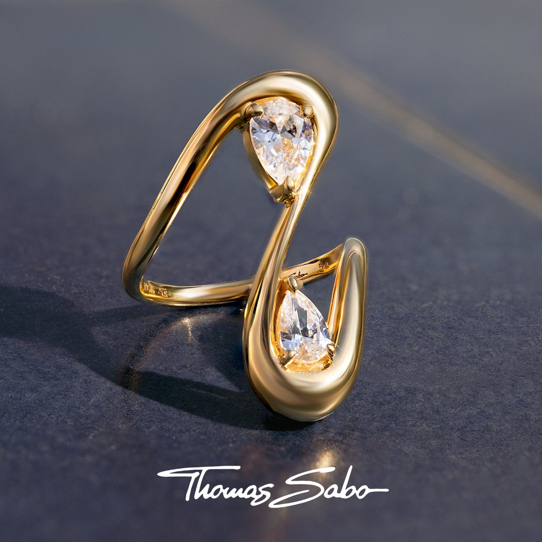 Thomas Sabo Ring Fluid Elegance in Gold