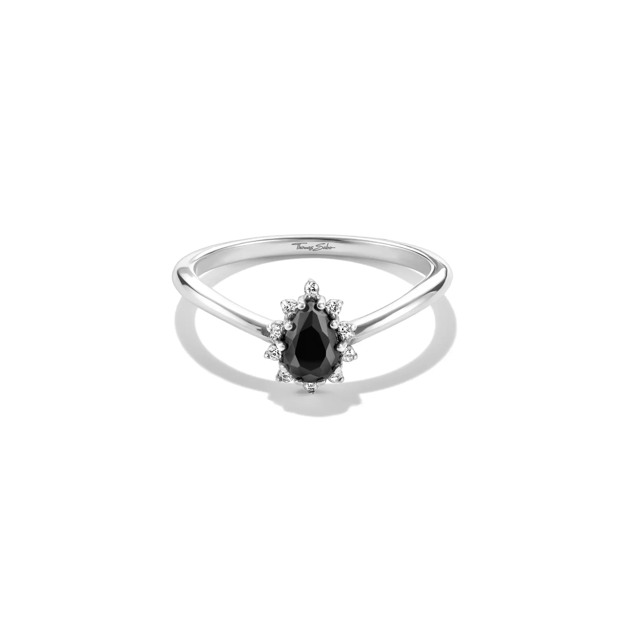 Thomas Sabo True Romance Ring Schwarzer Tropfen – Ansicht 2
