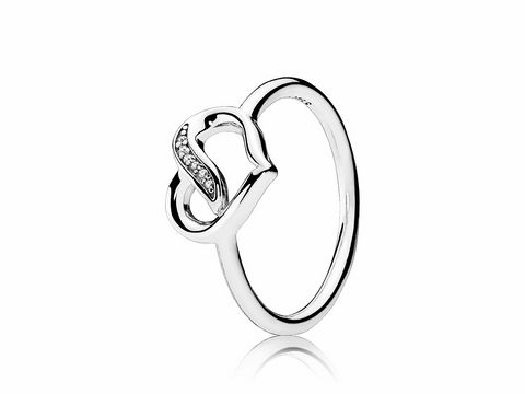 PANDORA - 191022CZ Liebesband - Silber Ring - Zirkonia - Gr. 60