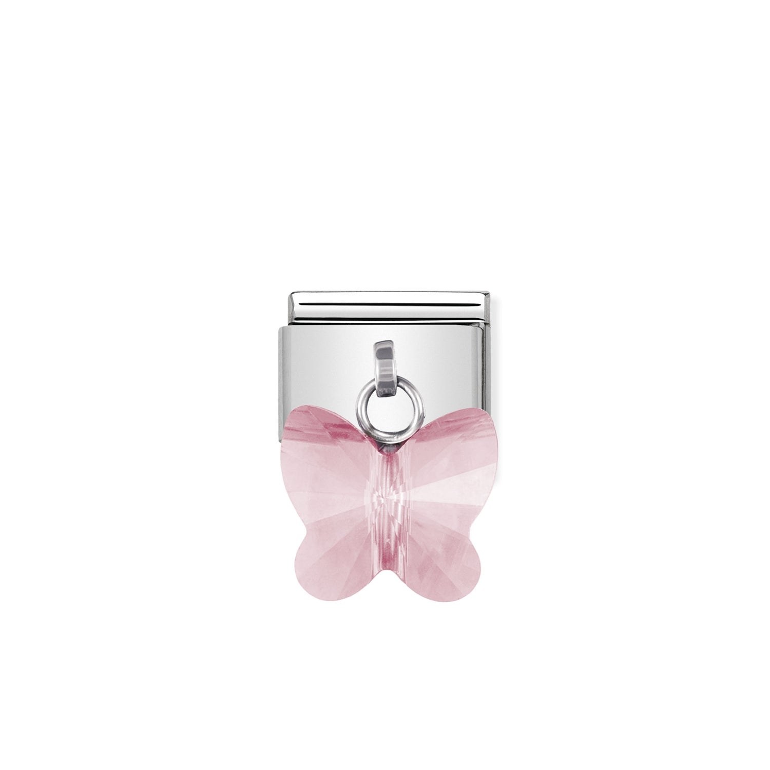 Nomination Composable Classic Charm Schmetterling rosa - Edelstahl, Sterling Silber, Zirkonia – Ansicht 2
