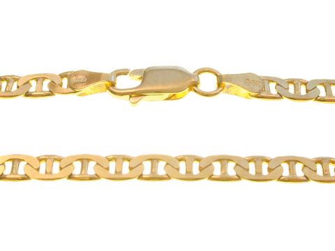 Stäbchenpanzerkette aus Gold 333, 45 cm lang, 3,6 mm dick, hochwertiger Verschluss, hergestellt von Juwelier Harnisch, ideal für jeden Anlass, zeitloses Design.