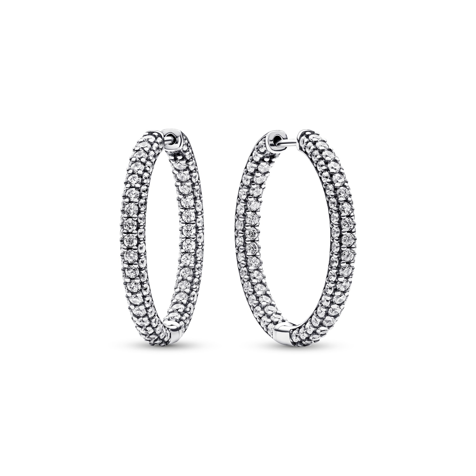 Pandora Timeless Einreihige Pavé Ohrringe - Sterling Silber - Zirkonia