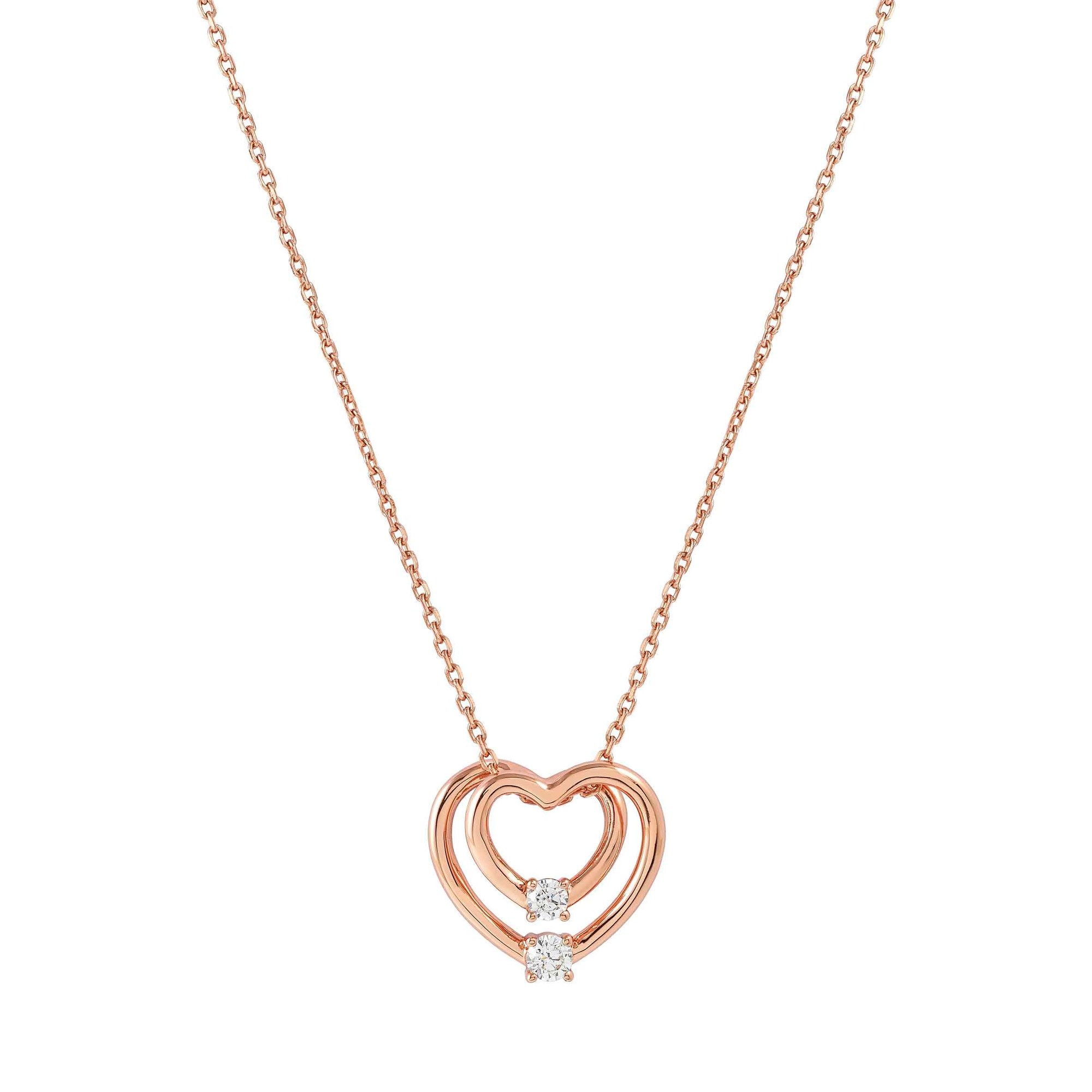 Nomination Sterling Silber - Herz - rosévergoldet Collier - Cosmiclove 40-44 cm – Ansicht 5