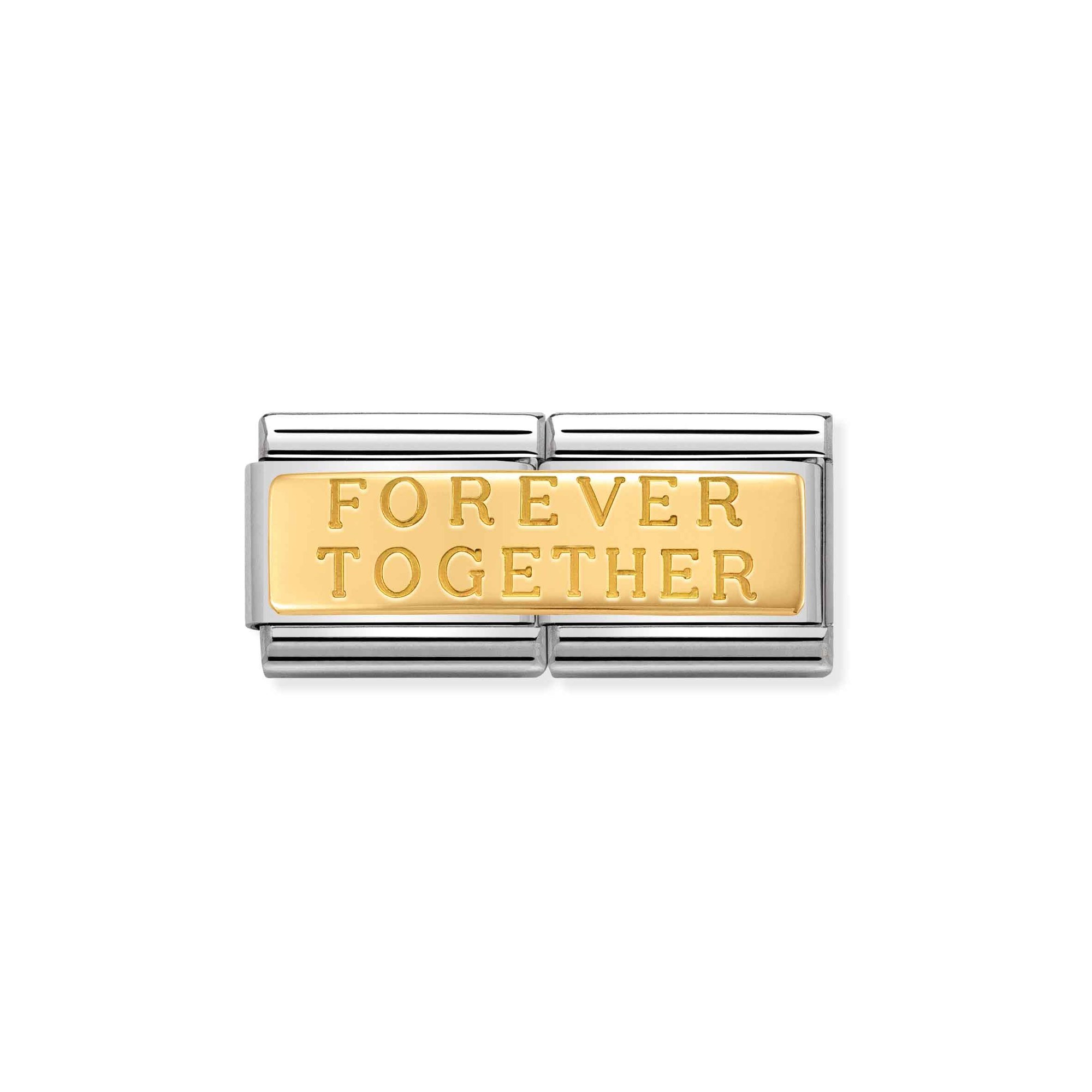 Nomination Composable Classic Charm Forever together - Edelstahl, Gold 750 Gelbgold