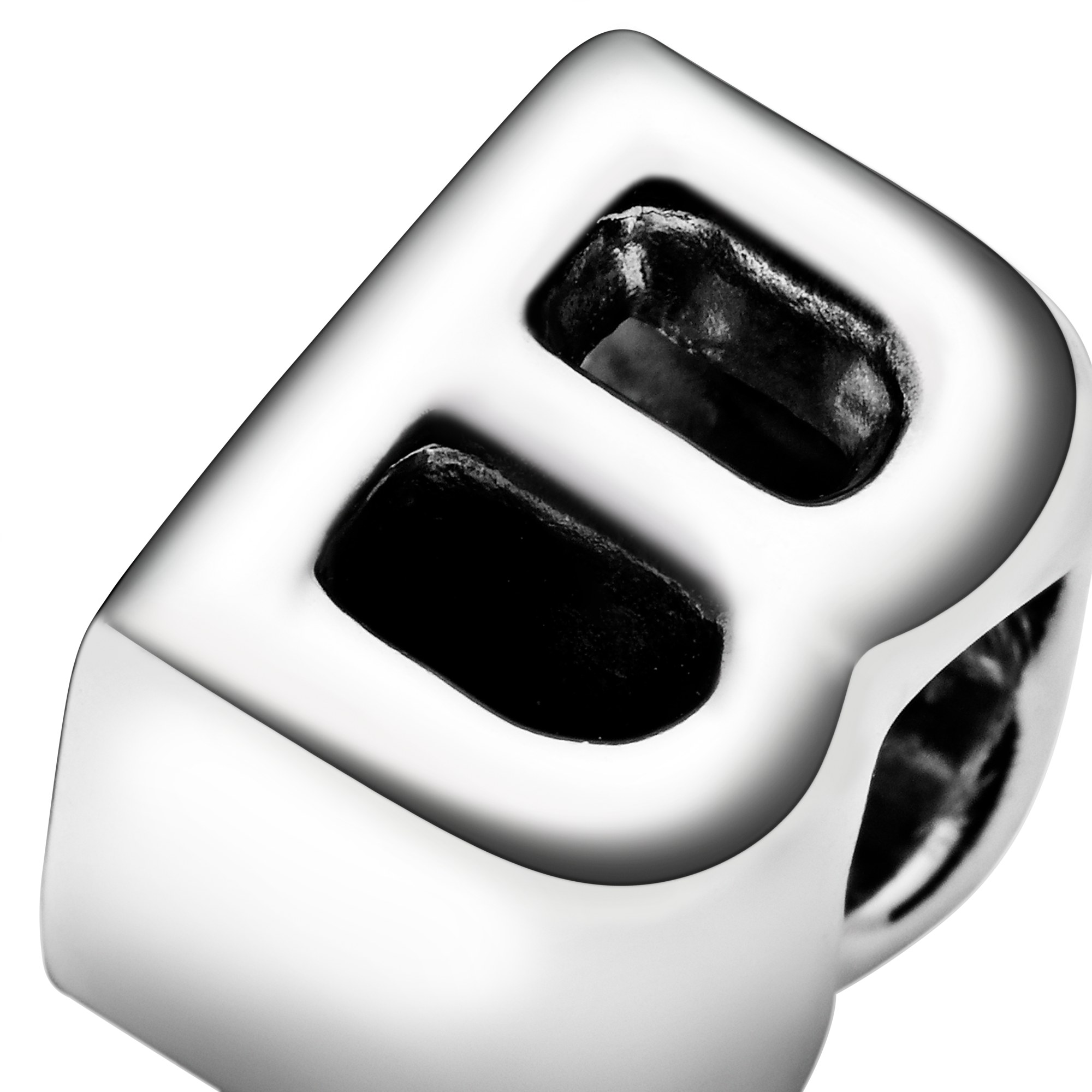 PANDORA Charm - Buchstabe B - Letter B - 925 Sterling Silber – Ansicht 4