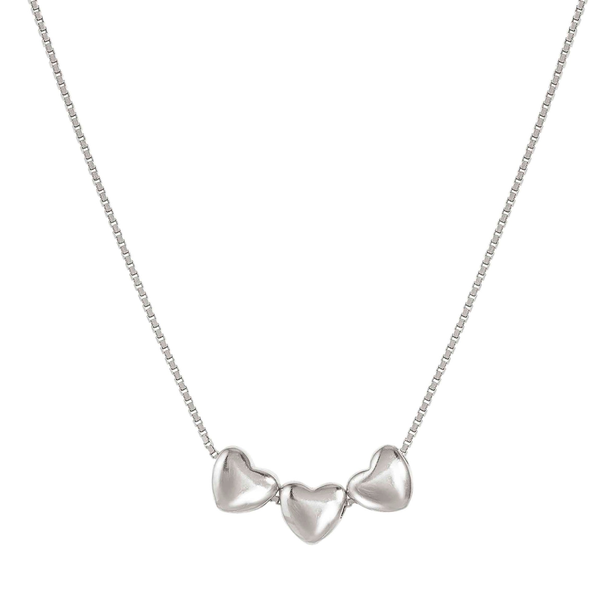 Nomination Sterling Silber - Herz - rhod. Collier - Armonica – drei Herzen – 36-42 cm – Ansicht 2