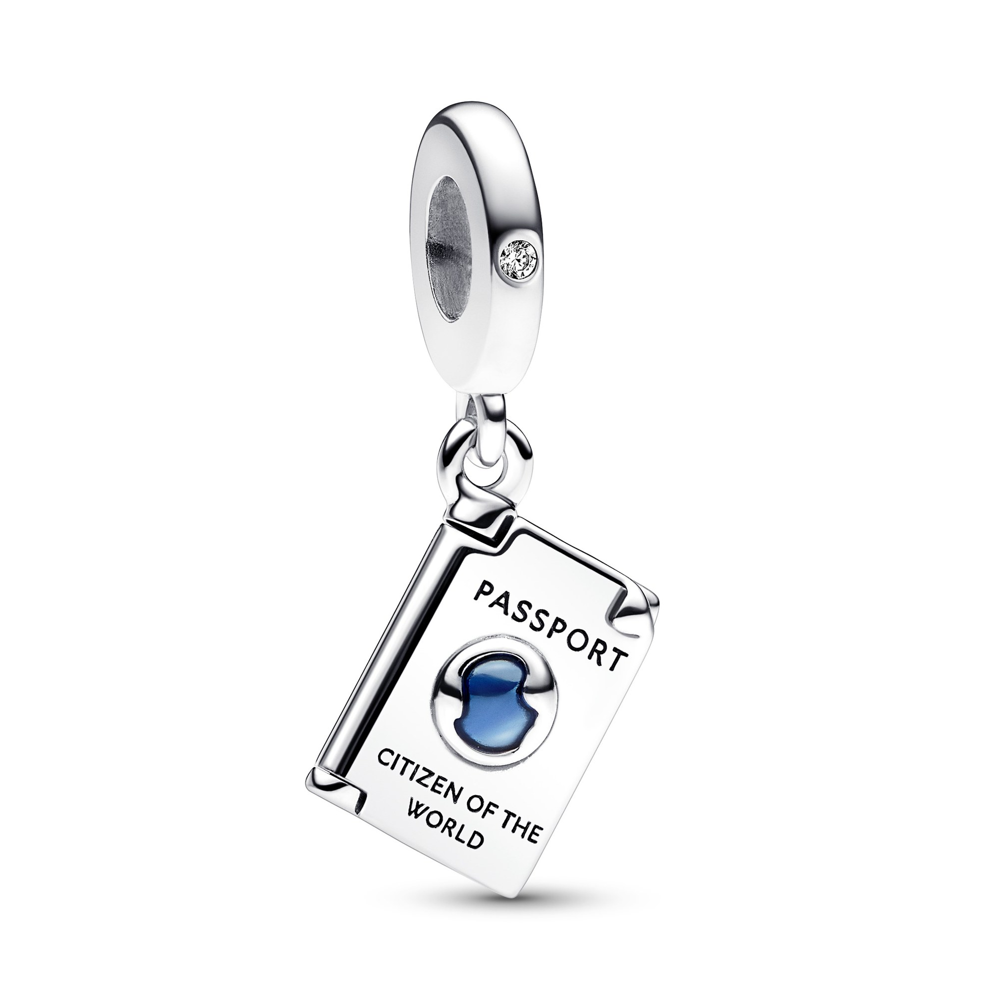 Pandora Aufklappbarer Reisepass Charm-Anhänger - Sterling Silber