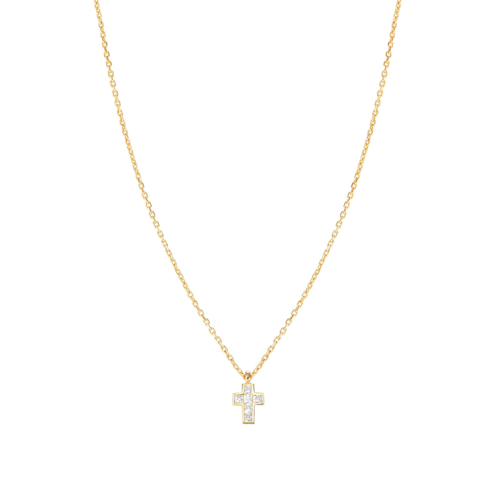 Nomination Carismatica kl. Kreuz Collier - Gelbgold vergoldet - Zirkonia Weiß - 38 - 44 cm – Ansicht 3