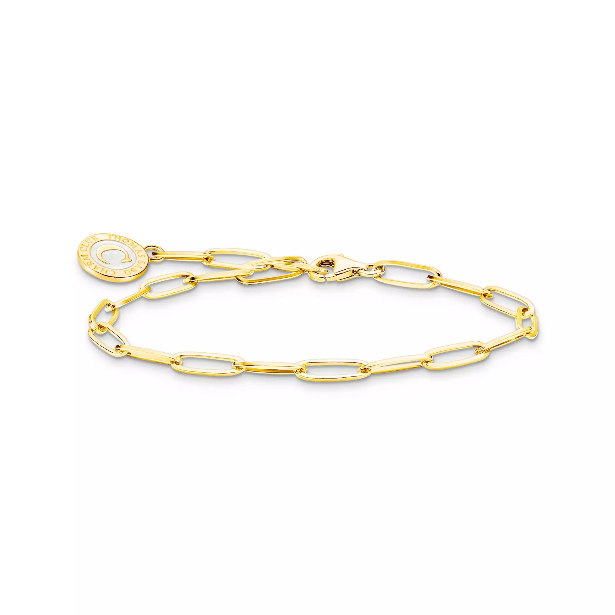 Thomas Sabo Armband - Weitanker - Silber Gelbgold verg. & Kaltemail - 15 cm