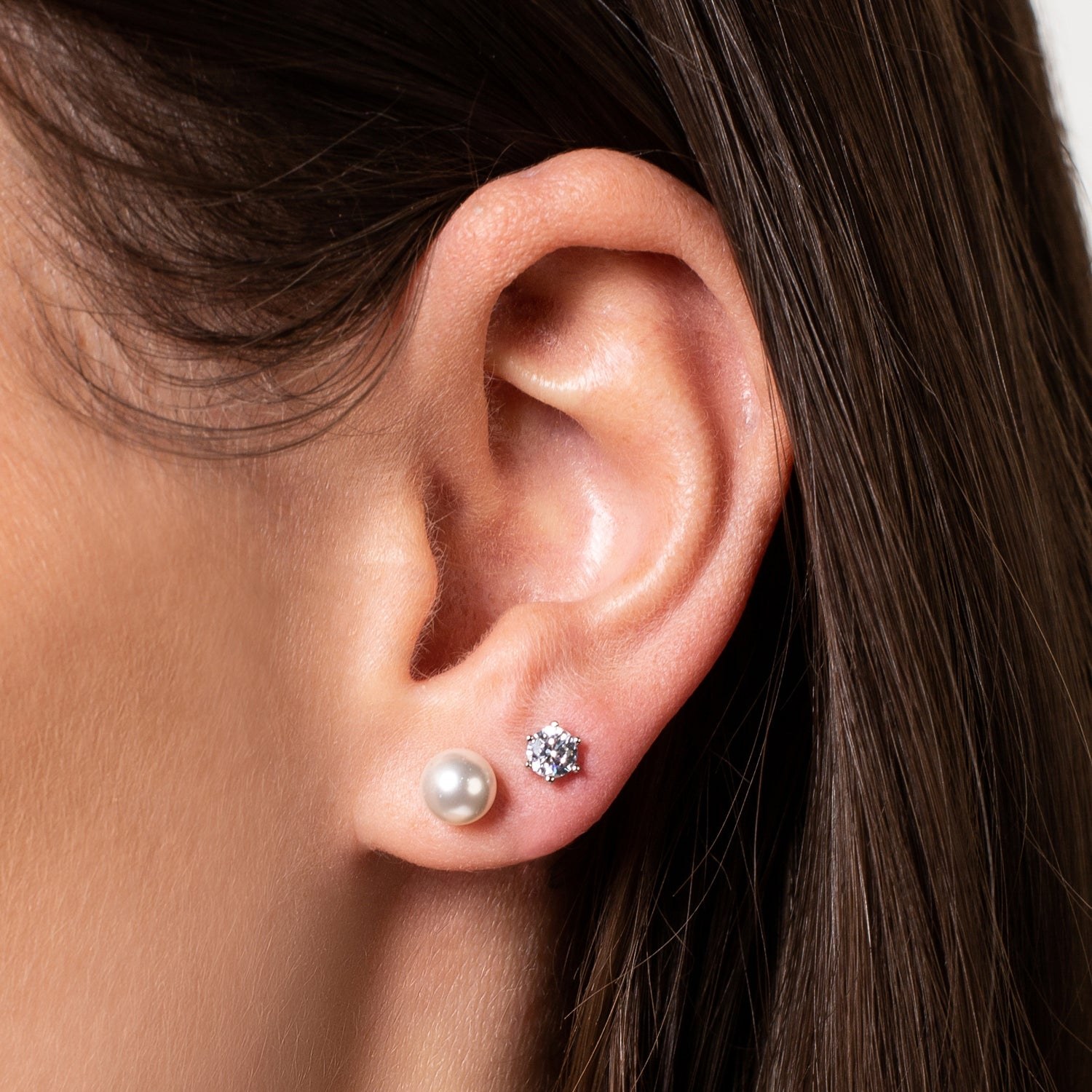 XENOX Sterling Silber Ohrringe XS7213R - KRAPPE ROSÈ - Roségold vergoldet - Krappe – Ansicht 2