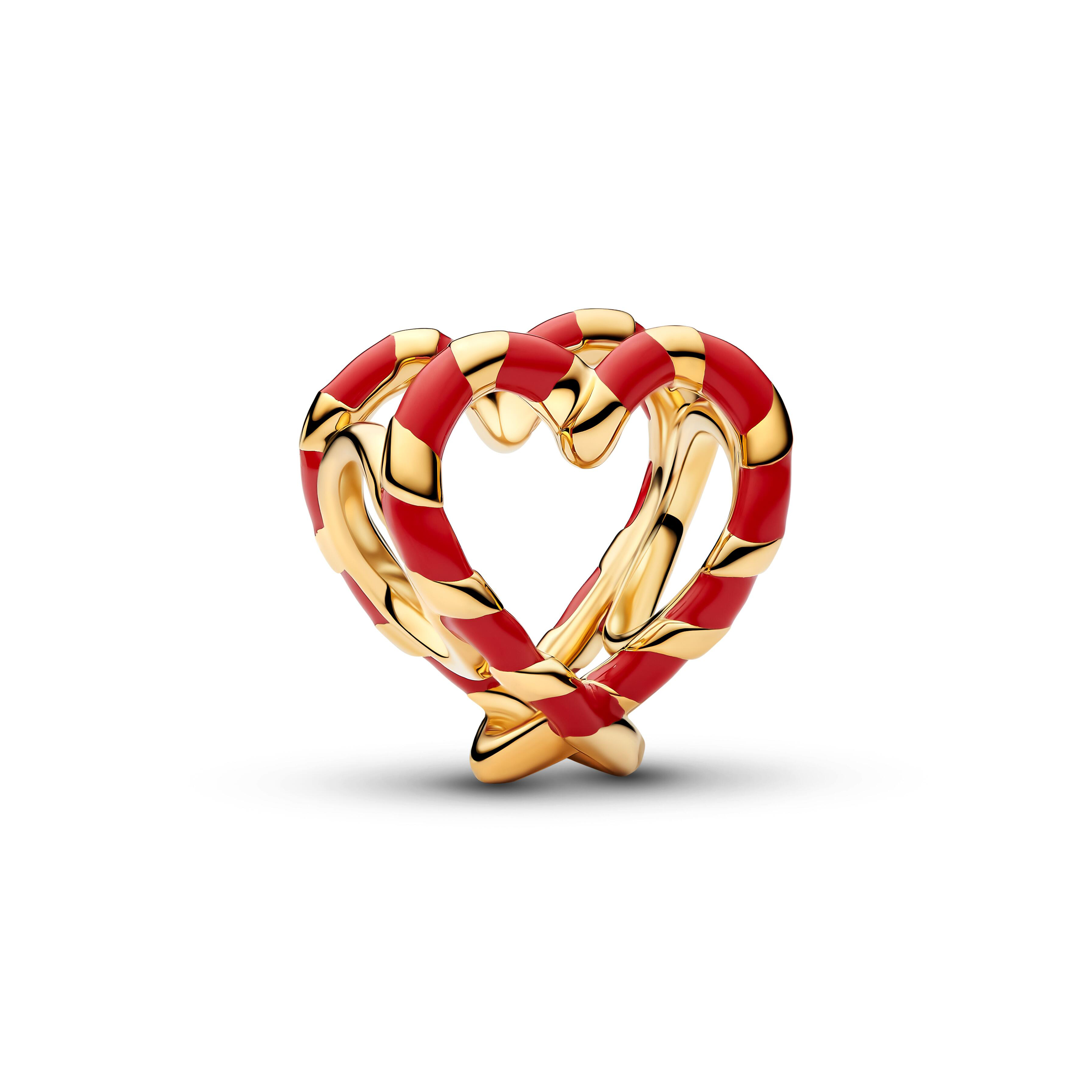 Pandora Moments - Charm Herz Zuckerstange - Gelbgold Vergoldung - 765063C01