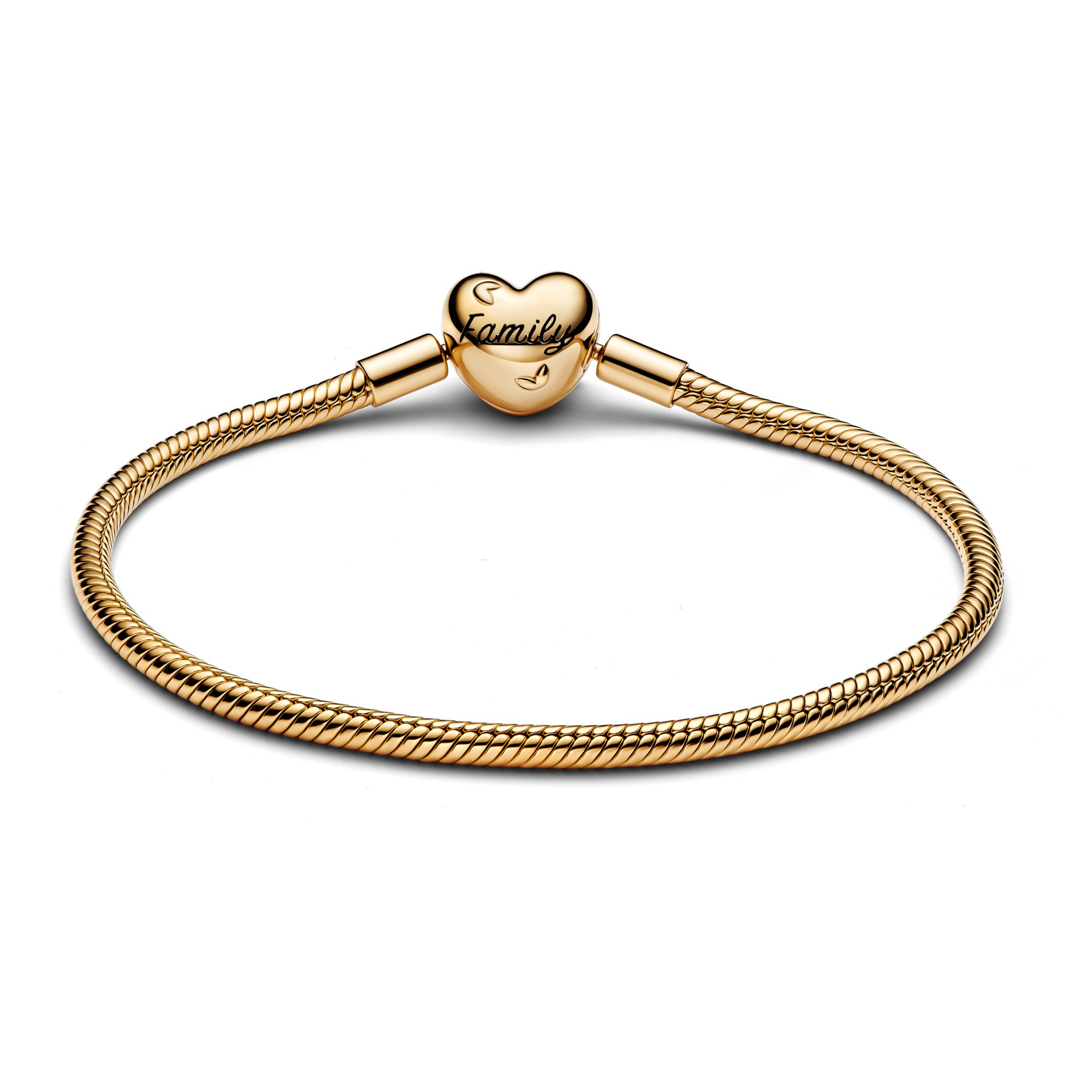 Pandora Gelbgold verg. Armband mit Herzverschluss - Zirkonia & Emaille – Ansicht 2