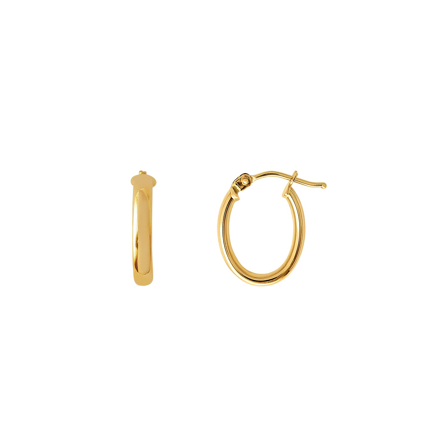XENOX XG14K6022G - Gelbgold 585 Creolen - poliert – Ansicht 2