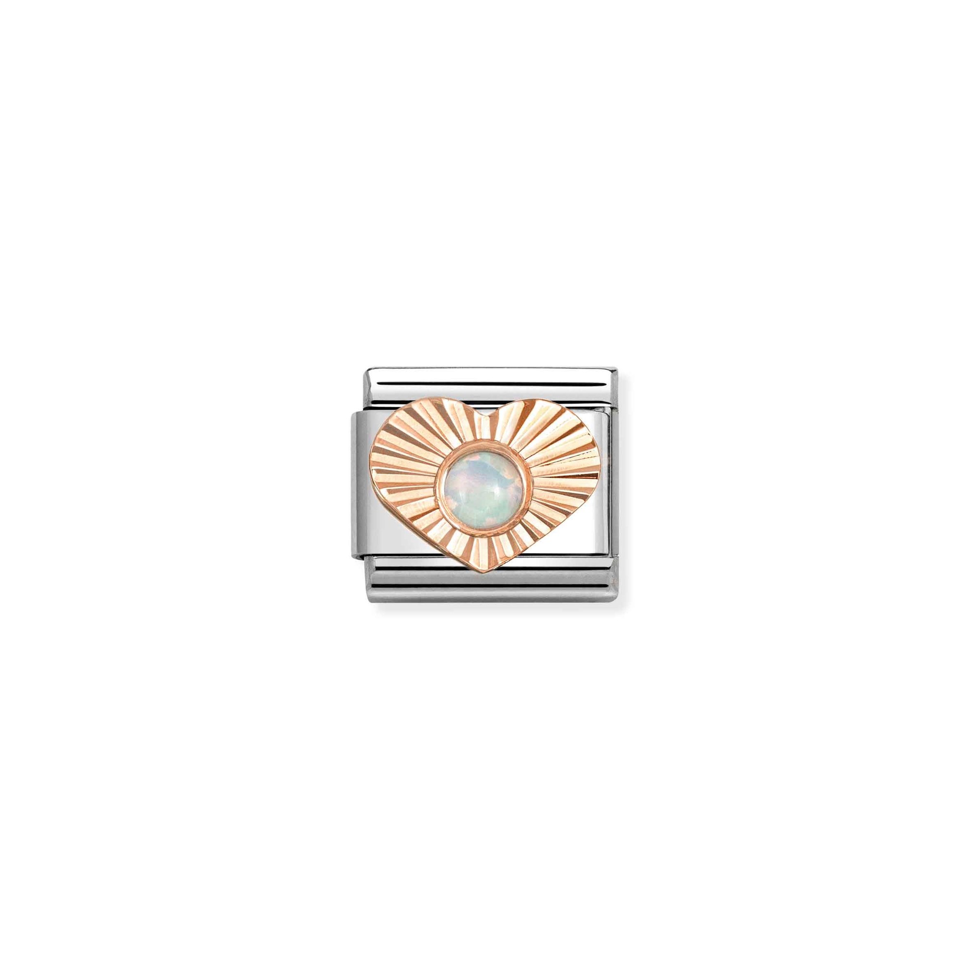 Nomination Classic Roségold charm - Herz - Opal – Ansicht 2