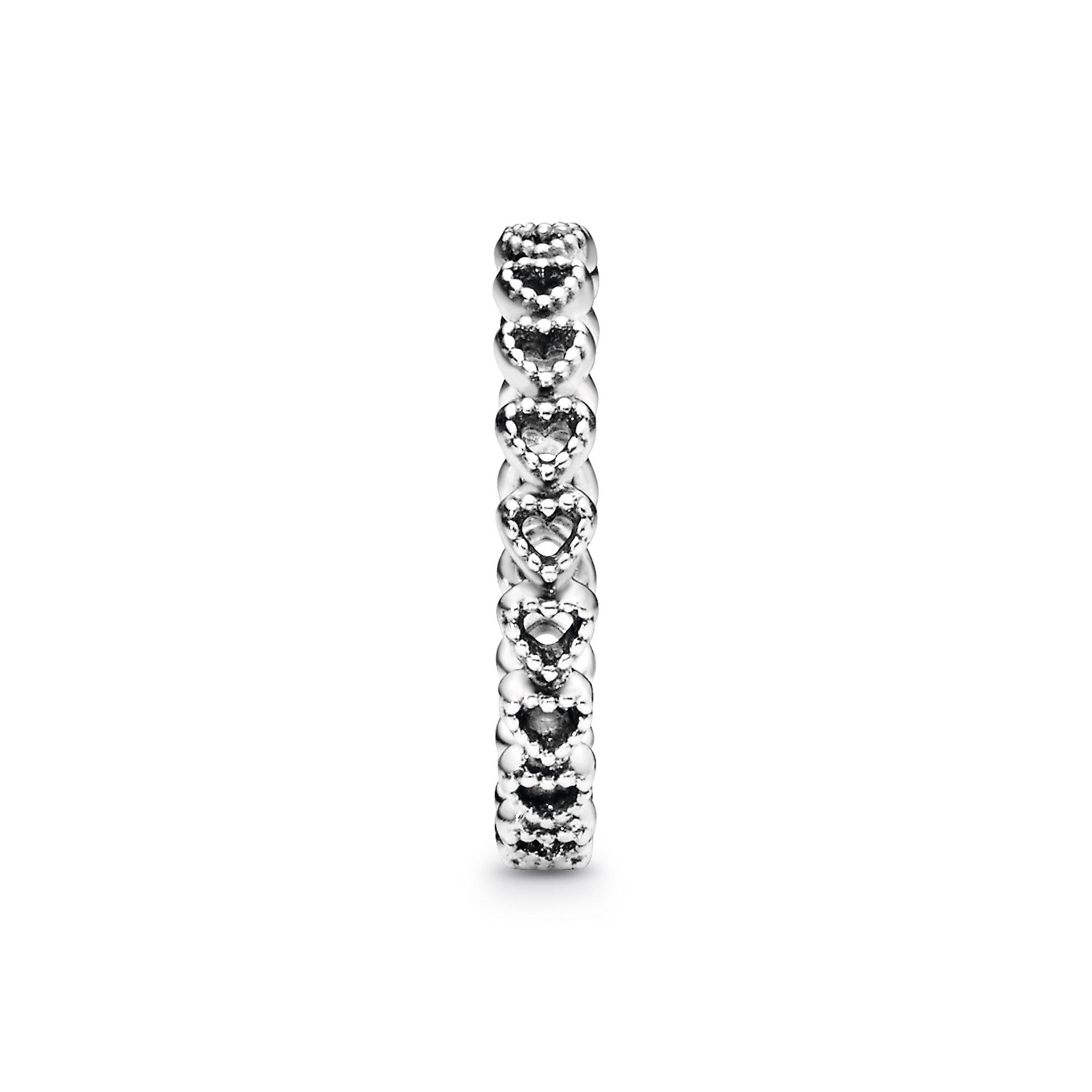 PANDORA Gereihte Herzen - Silber - Ring – Ansicht 2