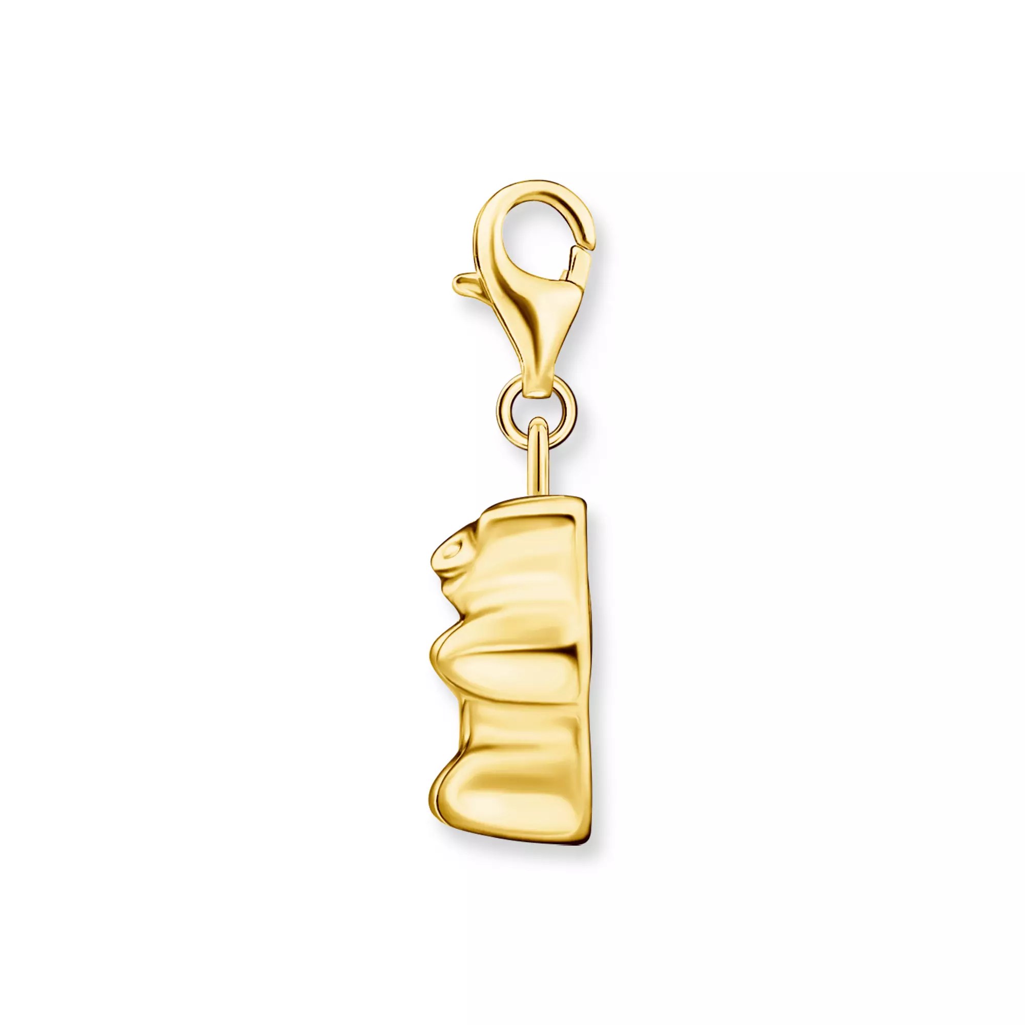 Thomas Sabo Charm-Anhänger - Goldbär Gummibärchen Silber vergoldet - HARIBO – Ansicht 2