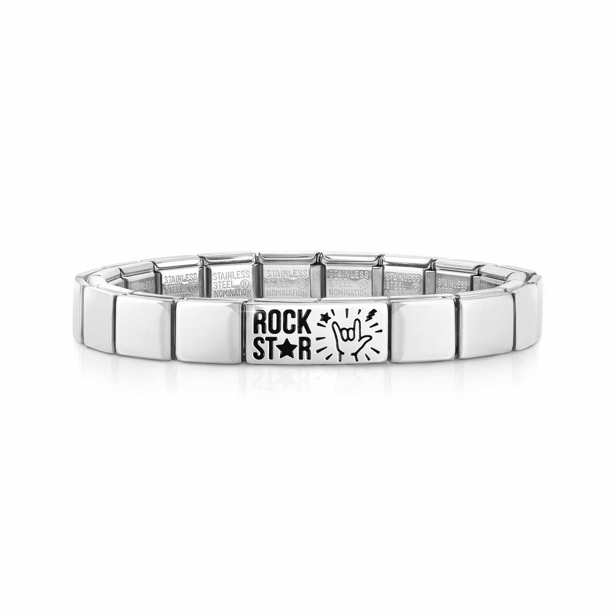 Nomination Classic GLAM Armband Edelstahl Silber - Double Link Rock Star