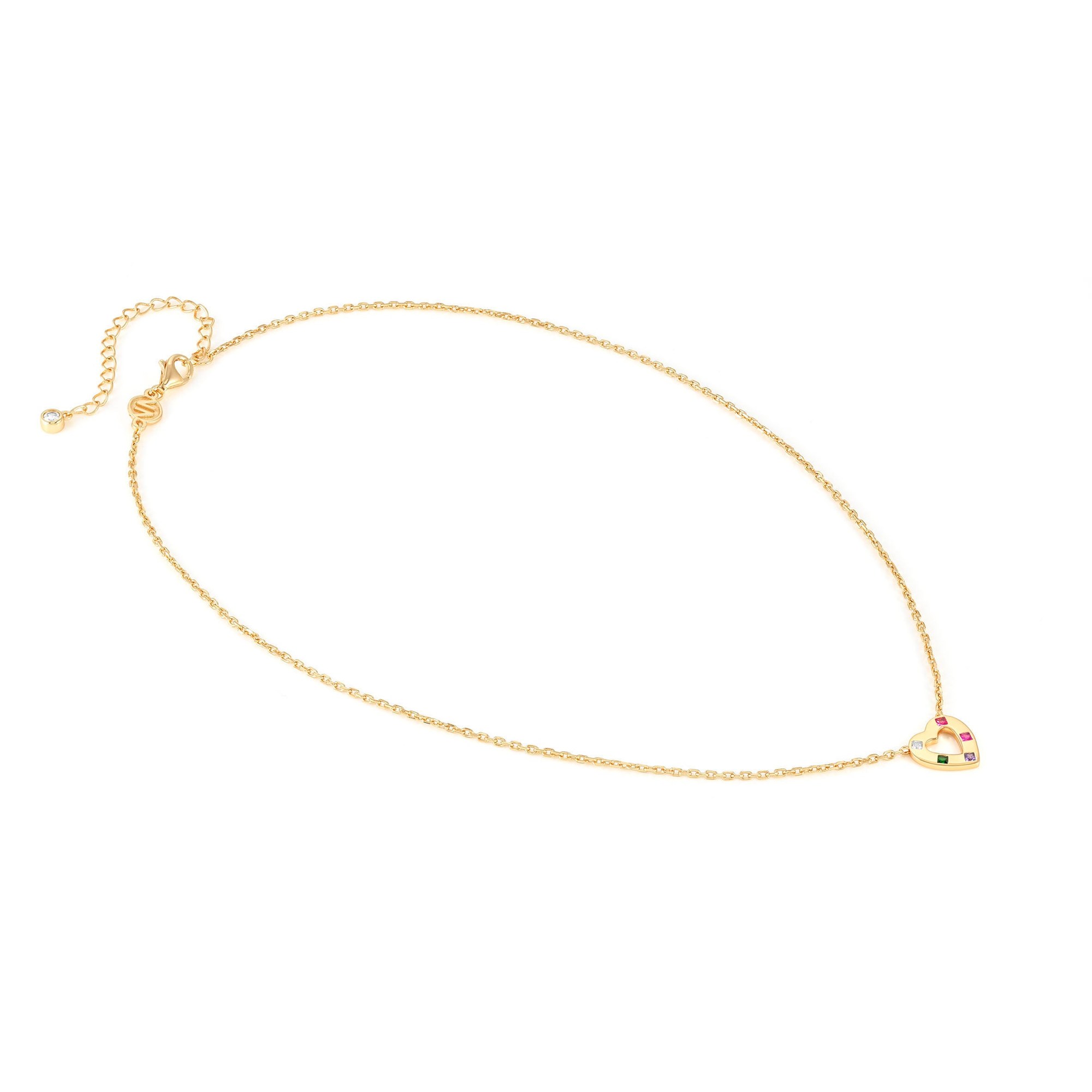 Nomination Carismatica HERZ Collier - Gelbgold vergoldet - Zirkonia Bunt - 38 - 44 cm – Ansicht 4