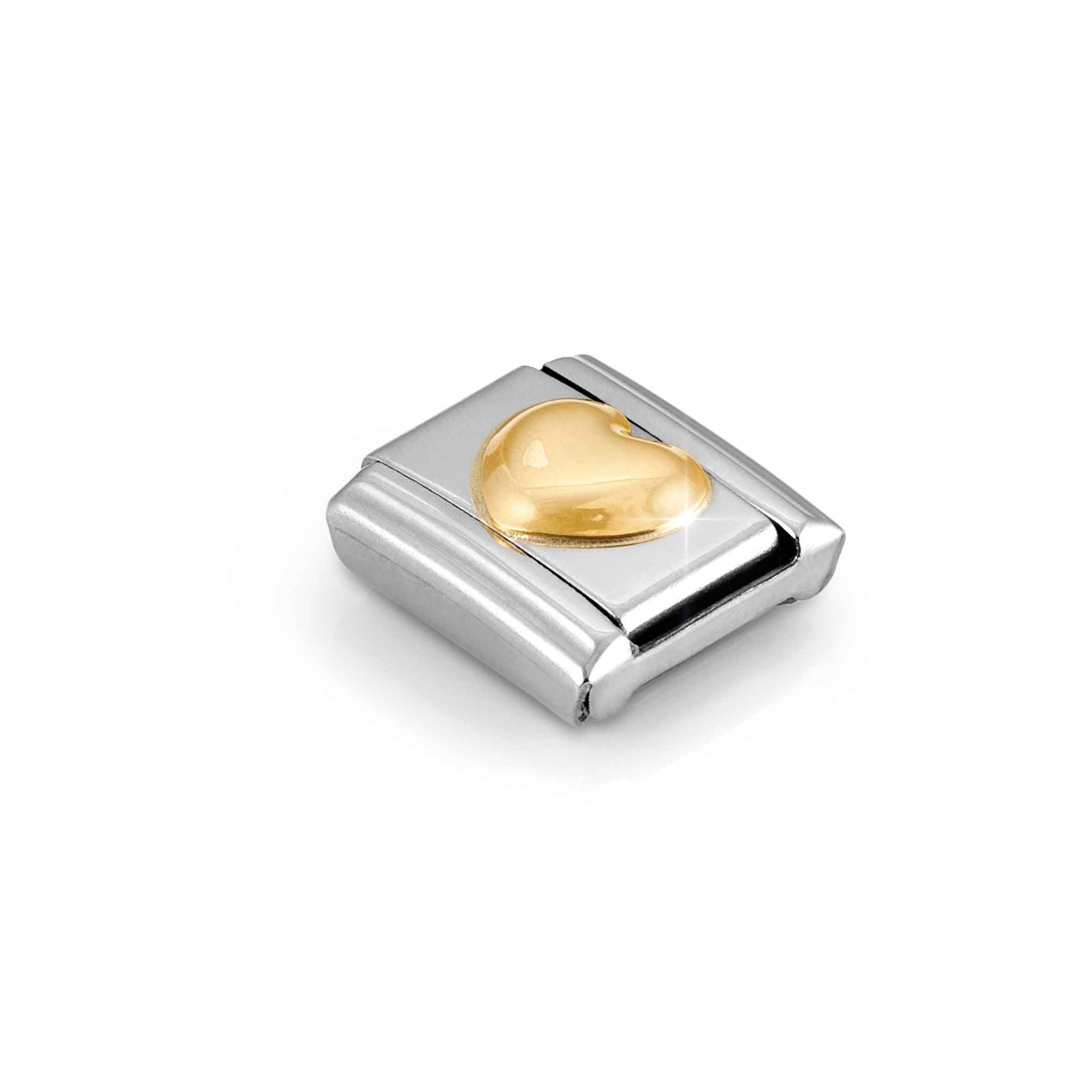Nomination Composable Classic Charm gewölbtes Herz - Edelstahl, Gelbgold – Ansicht 4