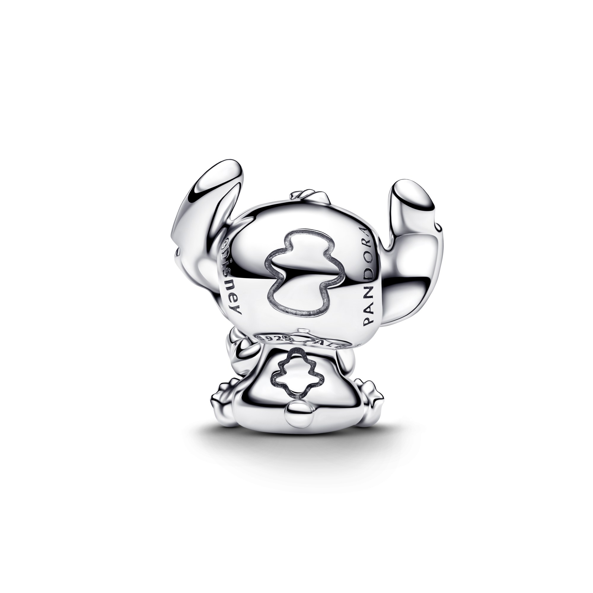 Pandora Disney Stitch Blaues Herz Charm - Sterling Silber - Kristall Emaille Blau – Ansicht 2