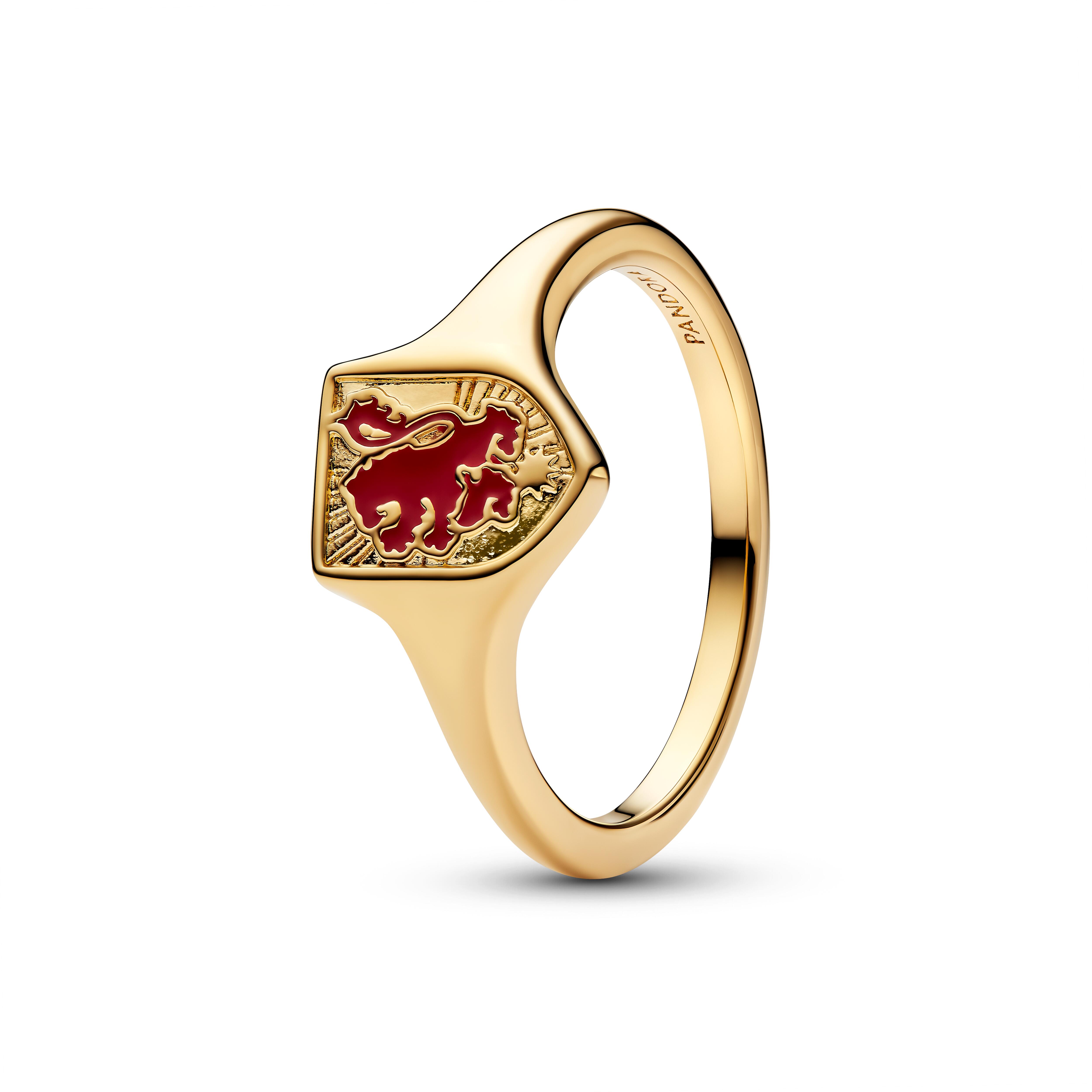 Pandora Harry Potter - Siegelring Gryffindor - Gelbgold Vergoldung - Gr. 64 - 165046C01-64