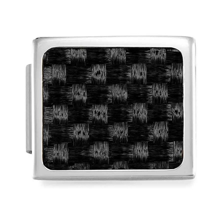 Nomination Composable Glam Charm Carbon-Optik schwarz - Edelstahl