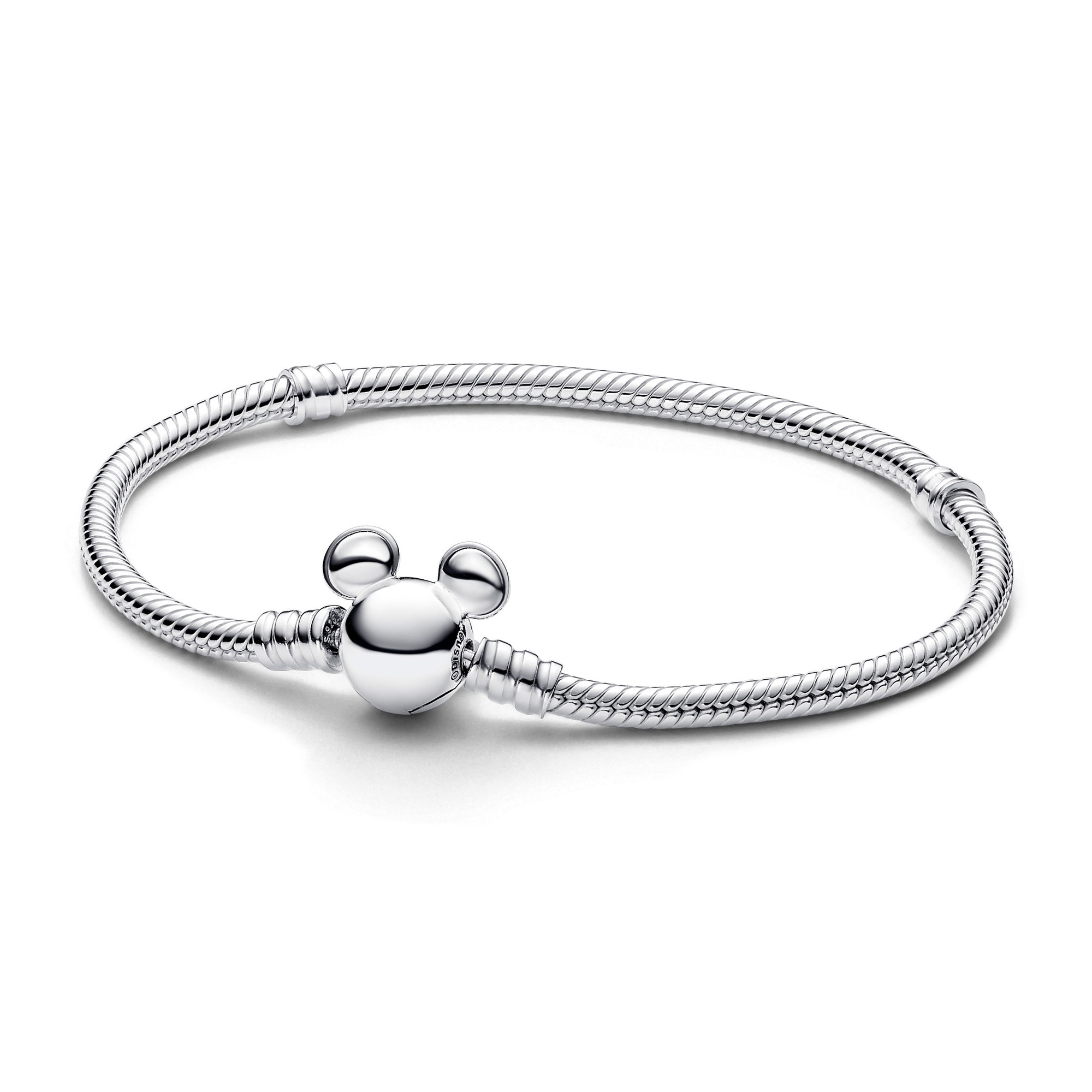 Pandora Disney Micky Maus Verschluss Schlangen-Gliederarmband - Sterling Silber