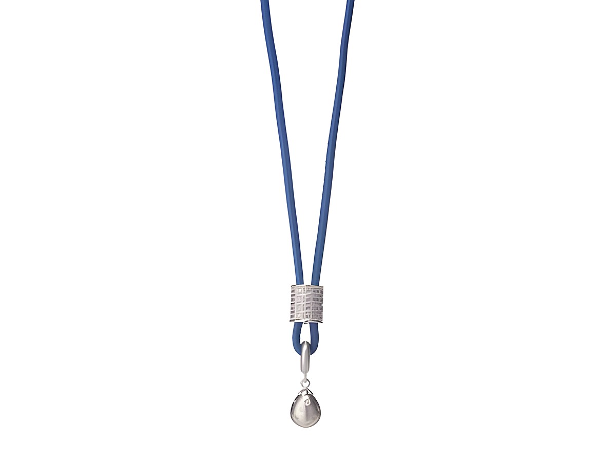 Endless Kette 13104 Blue Sapphire 120 cm Necklace aus Edelstahl Silber mit blauem Band und dekorativem Anhänger, ideal für stylishe Outfits und eleganten Look von Endless J.Lo. – Ansicht 2