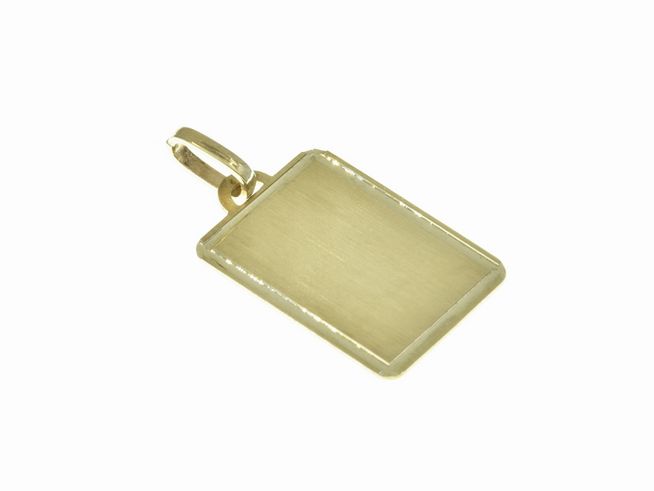 Echter Gold Anhänger 333 22x15 mm mit gravierbarer Fläche, Hersteller Juwelier Harnisch, ideal für persönliche Gravuren und als Schmuckstück für besondere Anlässe.