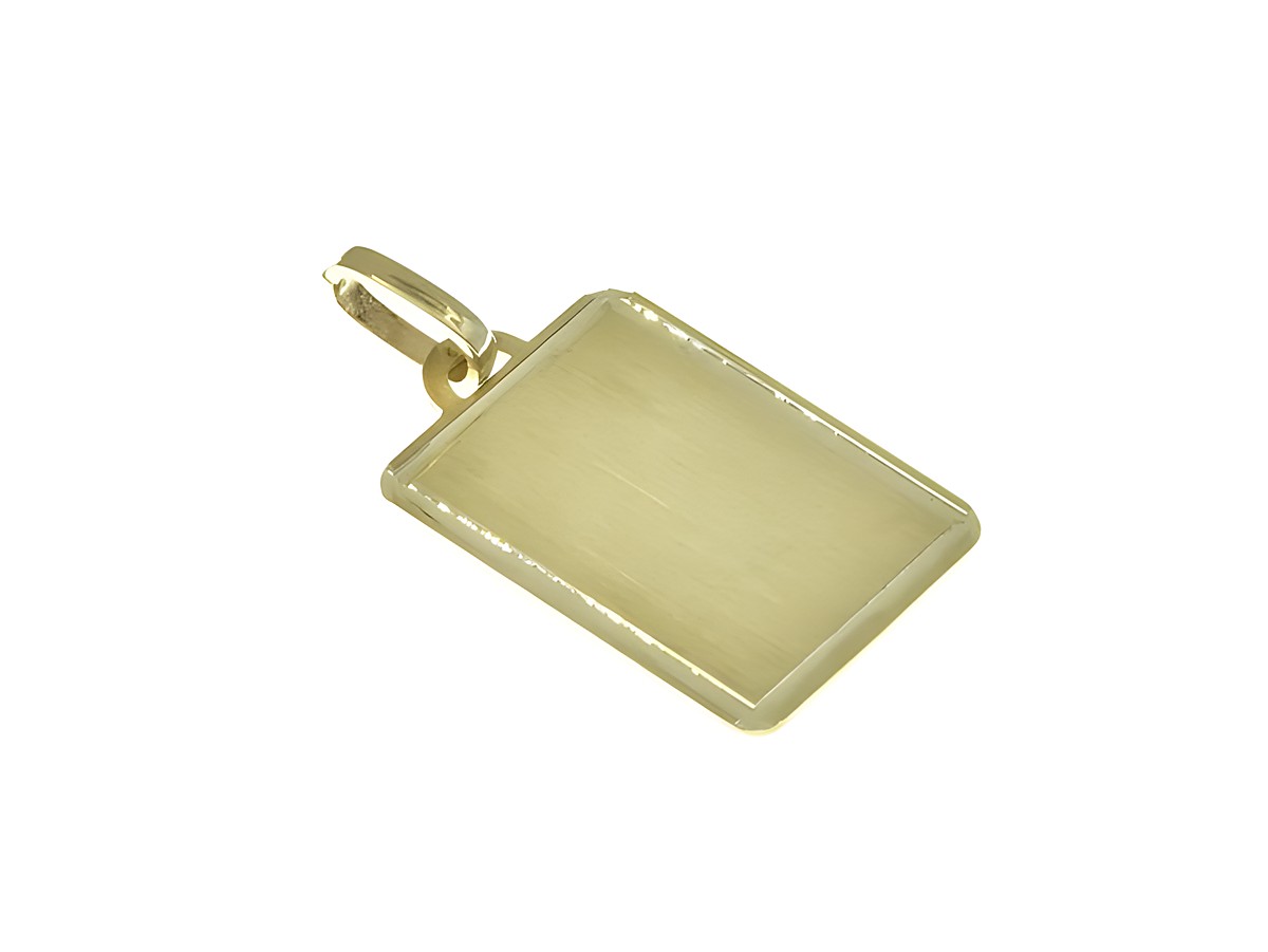 Echter Gold Anhänger 333 22x15 mm mit gravierbarer Fläche, Hersteller Juwelier Harnisch, ideal für persönliche Gravuren und als Schmuckstück für besondere Anlässe.