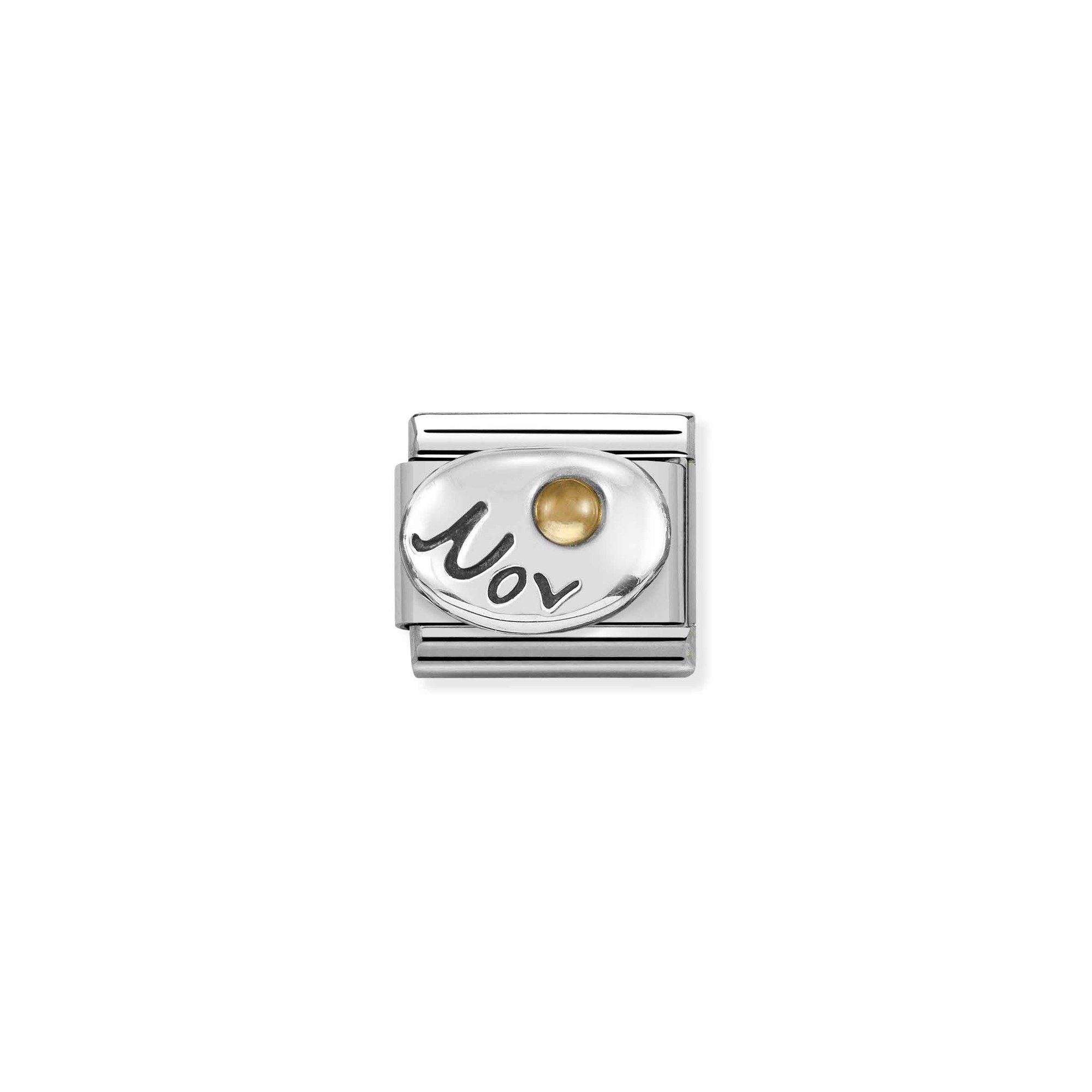 Nomination Composable Classic Charm Monatsstein November Zitrin - Edelstahl, Silber 925