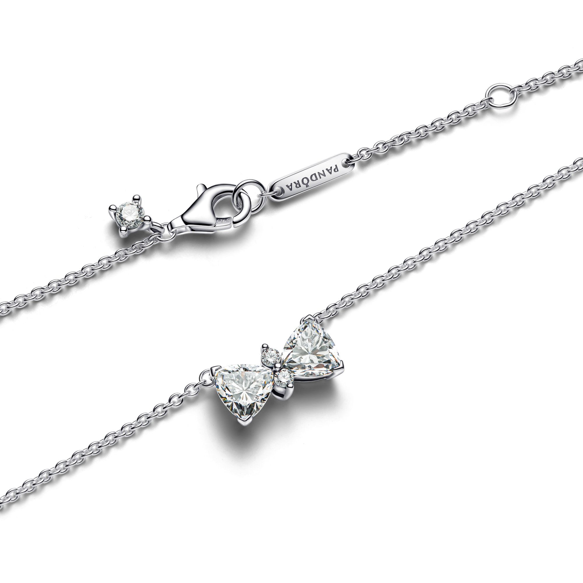 Pandora Collier - Bow - aus Silber mit klarem Zirkonia - 45 cm – Ansicht 2