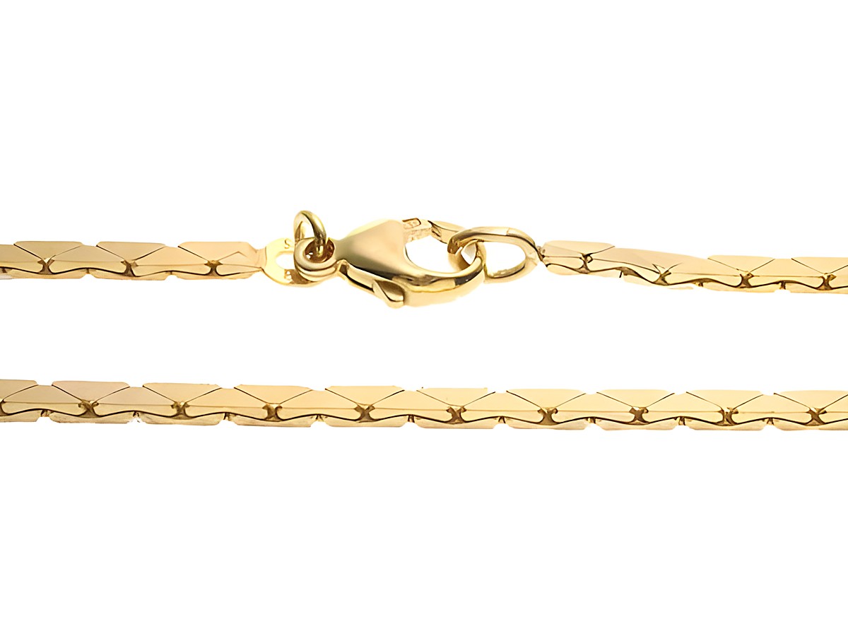 Goldkette 39 cm Gold 585 DESIGN 1,9 mm vom Hersteller Juwelier Harnisch mit einem maßgeschneiderten Karabinerverschluss, elegant und stilvoll, ideal für jeden Anlass.