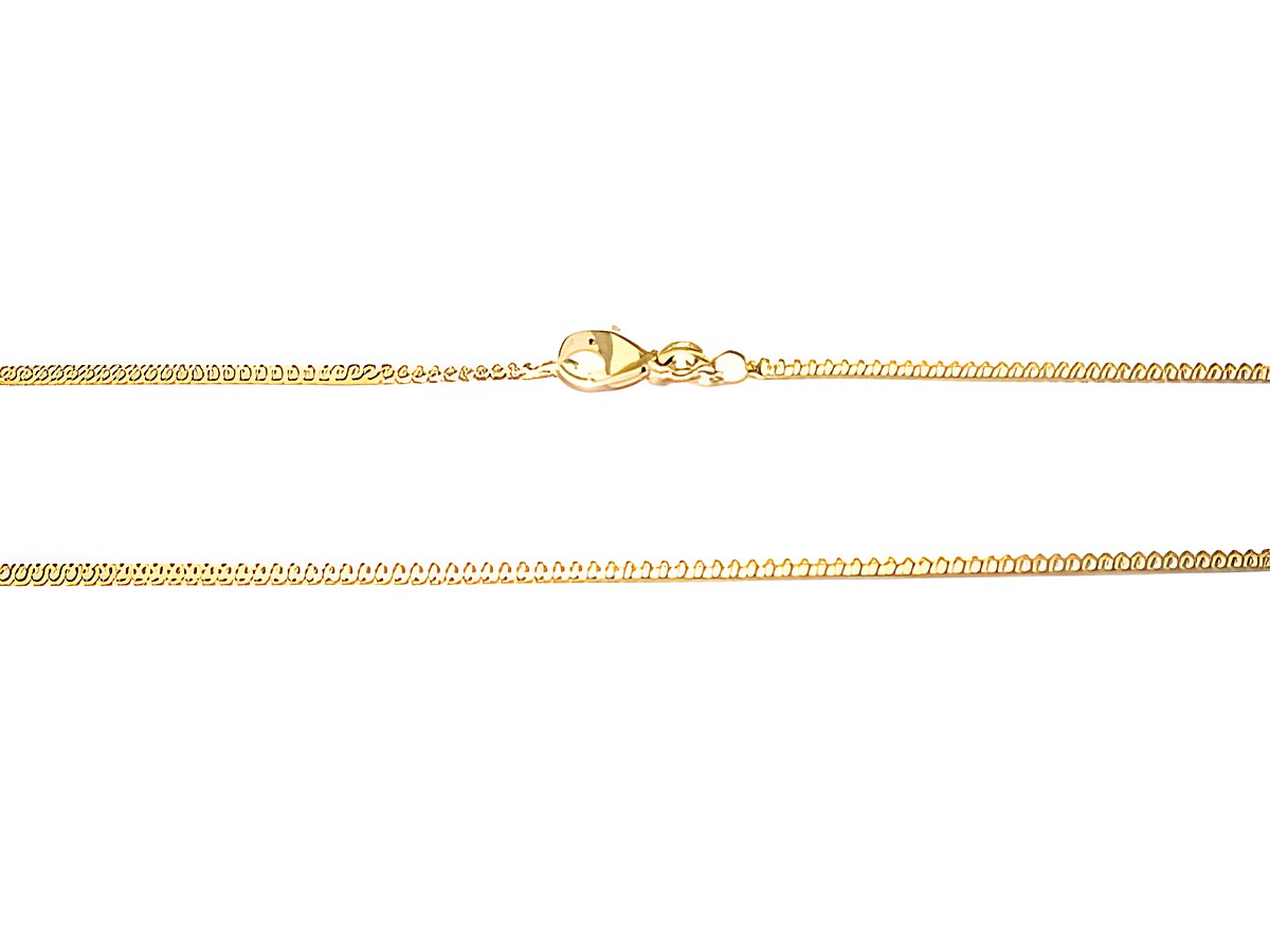 Goldkette 333 Panzerkette mit einer Länge von 42 cm und einer Drahtstärke von 60, hergestellt von Juwelier Harnisch, aus hochwertigem Gold 333.
