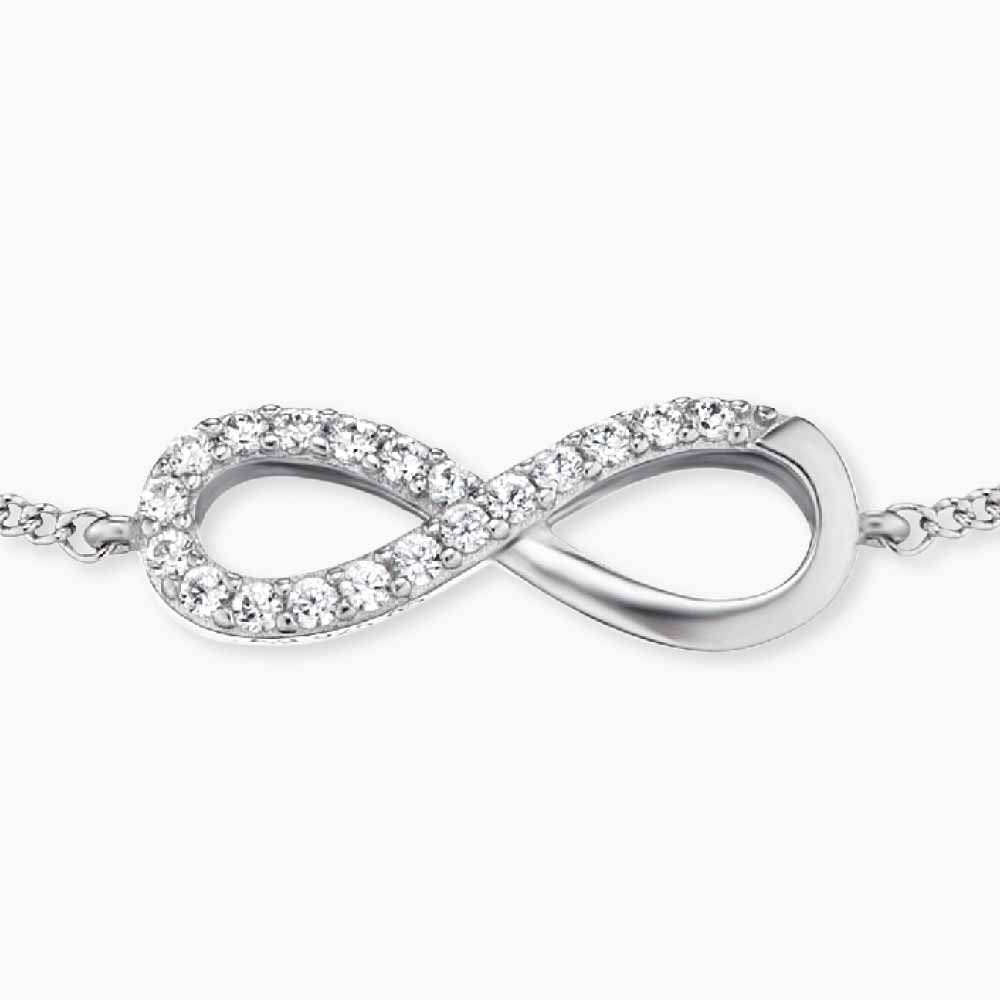 Engelsrufer LILINFINITY Armband Infinity mit Zirkonia - Silber rhodiniert 24 cm – Ansicht 2