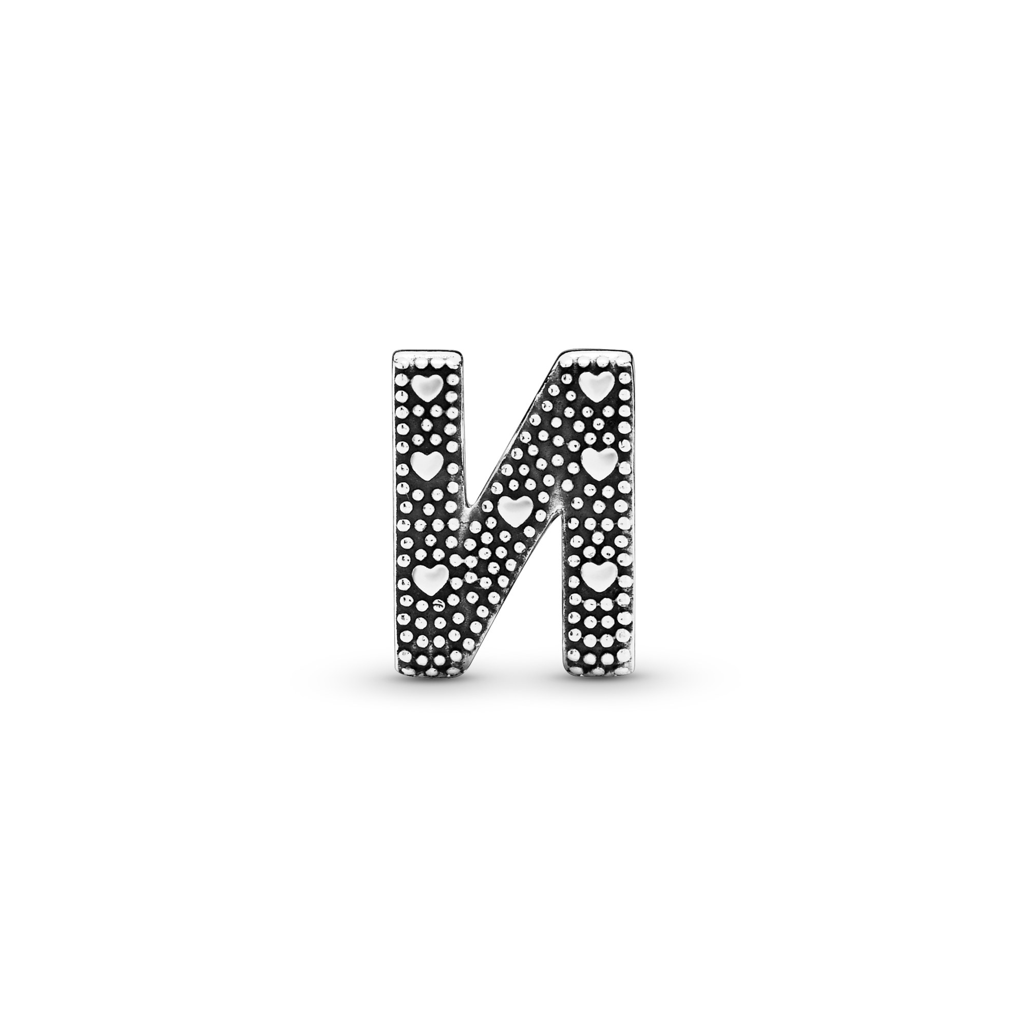 PANDORA Charm - Buchstabe N - Letter N - 925 Sterling Silber – Ansicht 2