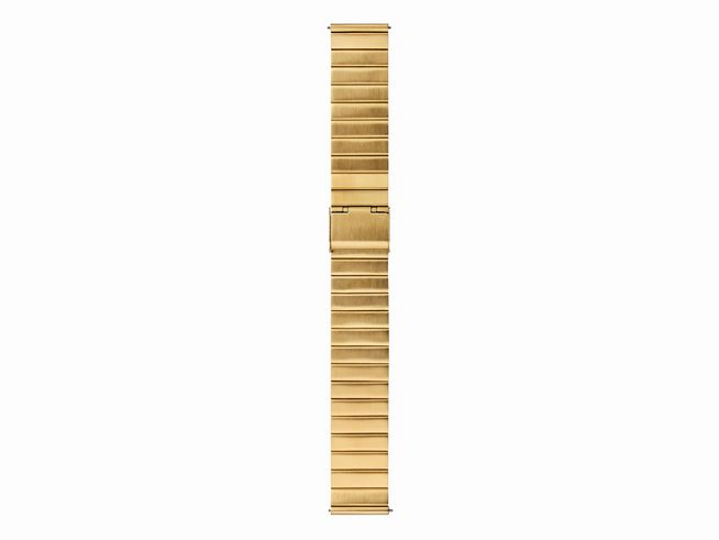 Metallarmband von Mondaine FMM.22620.IPG.M.K aus gelb vergoldetem Edelstahl, Breite 20 mm, elegantes Design für Ersatz Uhrenarmbänder.