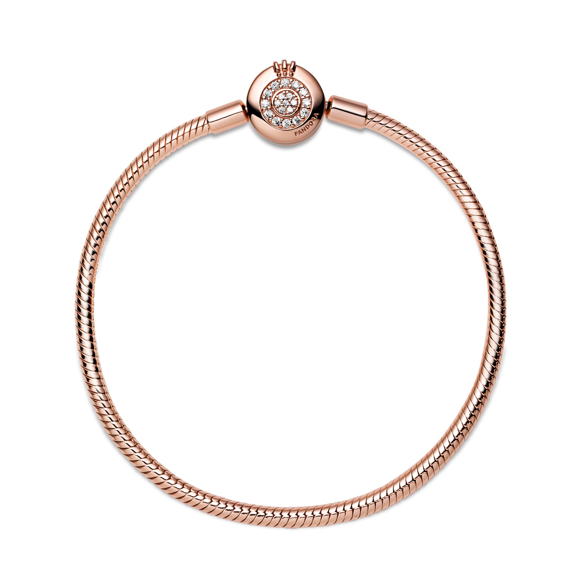 Pandora Armband - Pavé Verschluß - Silber - Roségold – Ansicht 4